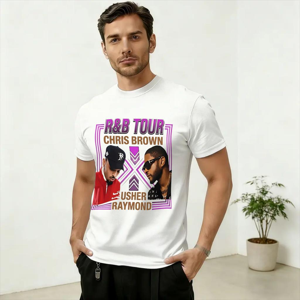 Oversized TShirt Beach Raymond Brown RB Tour 2026 Concert Novelty T Shirts Cotton Tshirt for Unisex Y2K Retro Printed Top Tees