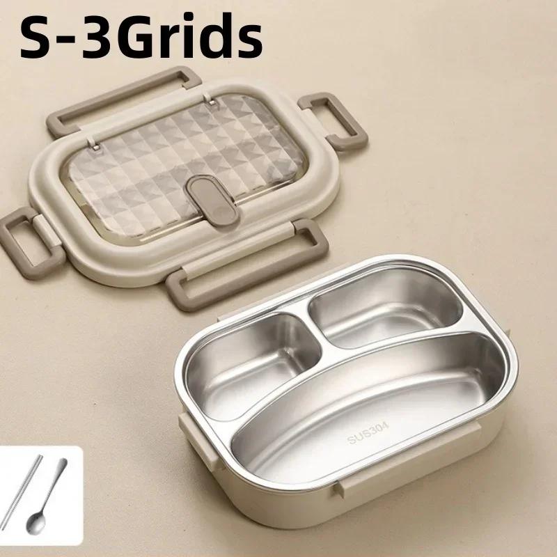 304 Stainless Steel Thermal Insulation Lunch Box with Soup Bowl Tableware Office Portable Large Capacity BentoBox Food Container
