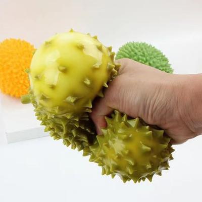 Реалистичная игрушка-пищалка из дуриана, небьющаяся, мягкая, для снятия стресса, милый гаджет в форме фрукта для детей и взрослых