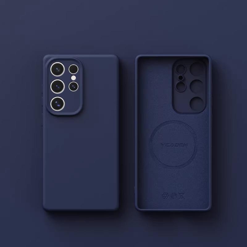 Оригинальный магнитный чехол из жидкого силикона для Samsung Galaxy S26 S25 S24 S23 S 26 Ultra Plus Чехлы Беспроводная зарядка Мягкая крышка