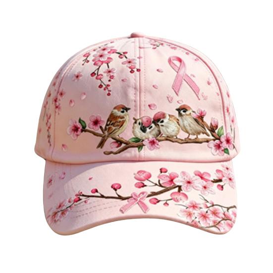 Embroidered Bee Hat Baseball with Rhinestone Bow, Bees Butterflies Pattern Sun Curved Brim Cap Hat, Adjustable Metal Buckle Sport for All-Season Wear