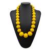 Colorful Big Wood Beads Long Necklace For Women Bohemian Wooden Beaded Decorations Statement Fashion Jewelry