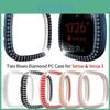 For Diamond Pc Case Fitbit Sense Versa 3 Watch Cover Bling Protective Shell Fitbit Versa3 Hard Bumper Accessories