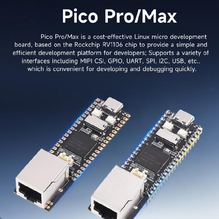 Linux-плата RV1106 с интегрированной памятью ARM 128/256 МБ, микро-разработка