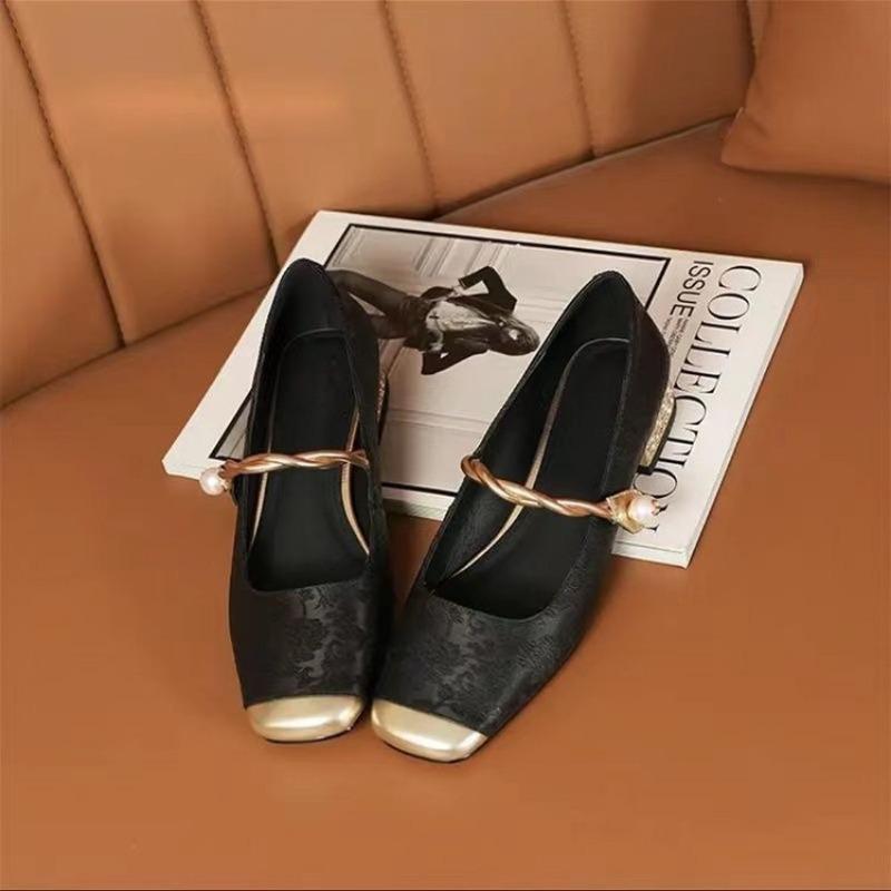 Women S Retro Versatile Mary Jane Shoes Lightweight Casual Shoes