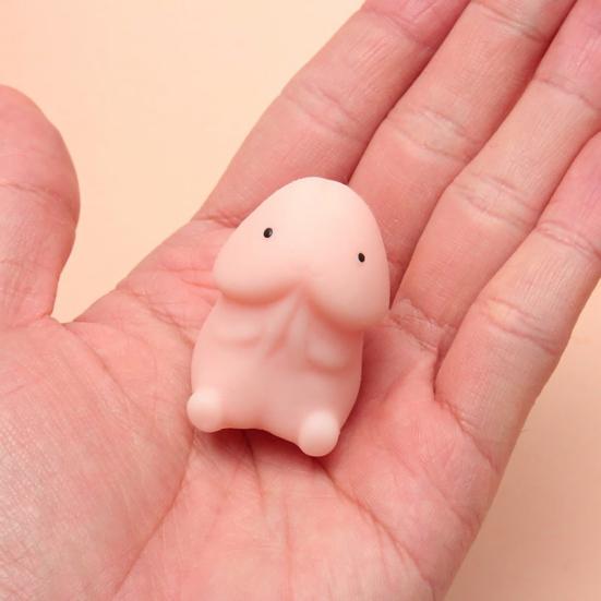 Fun Toy Stress Relief Faux Glans Shape TPR Squeeze Cute Healing Toy