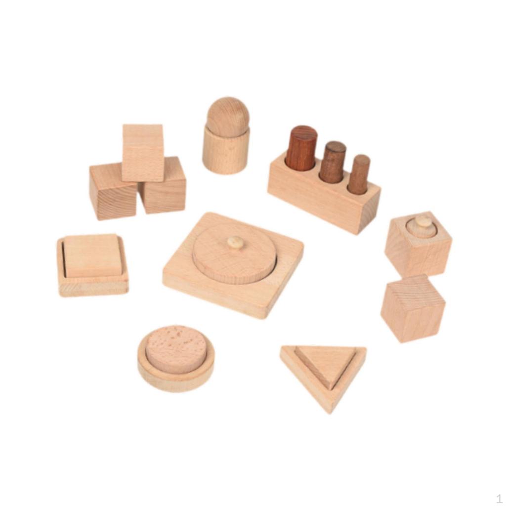 Montessori Wooden Shape Puzzle Toys,Shape Matching Board,Educational Toy,Fine Motor Skills for Boys