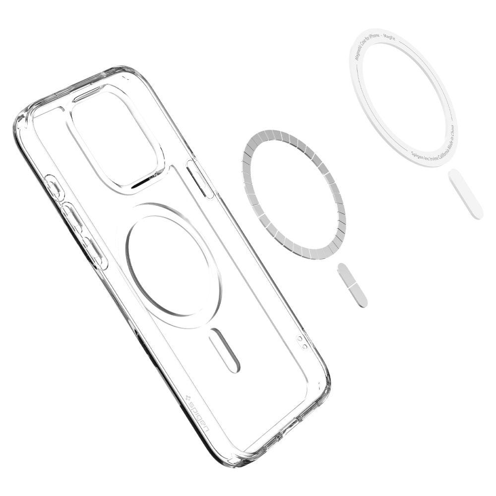 Spigen Ultra Hybrid Mag Magsafe Iphone 15 Pro Frost Clear