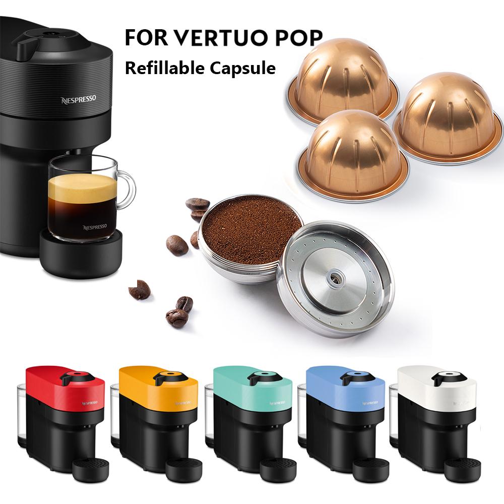Для Nespresso Vertuo POP Многоразовая кофейная капсула Vertuoline Многоразовый фильтр-капсула из нержавеющей стали с оригинальным портом