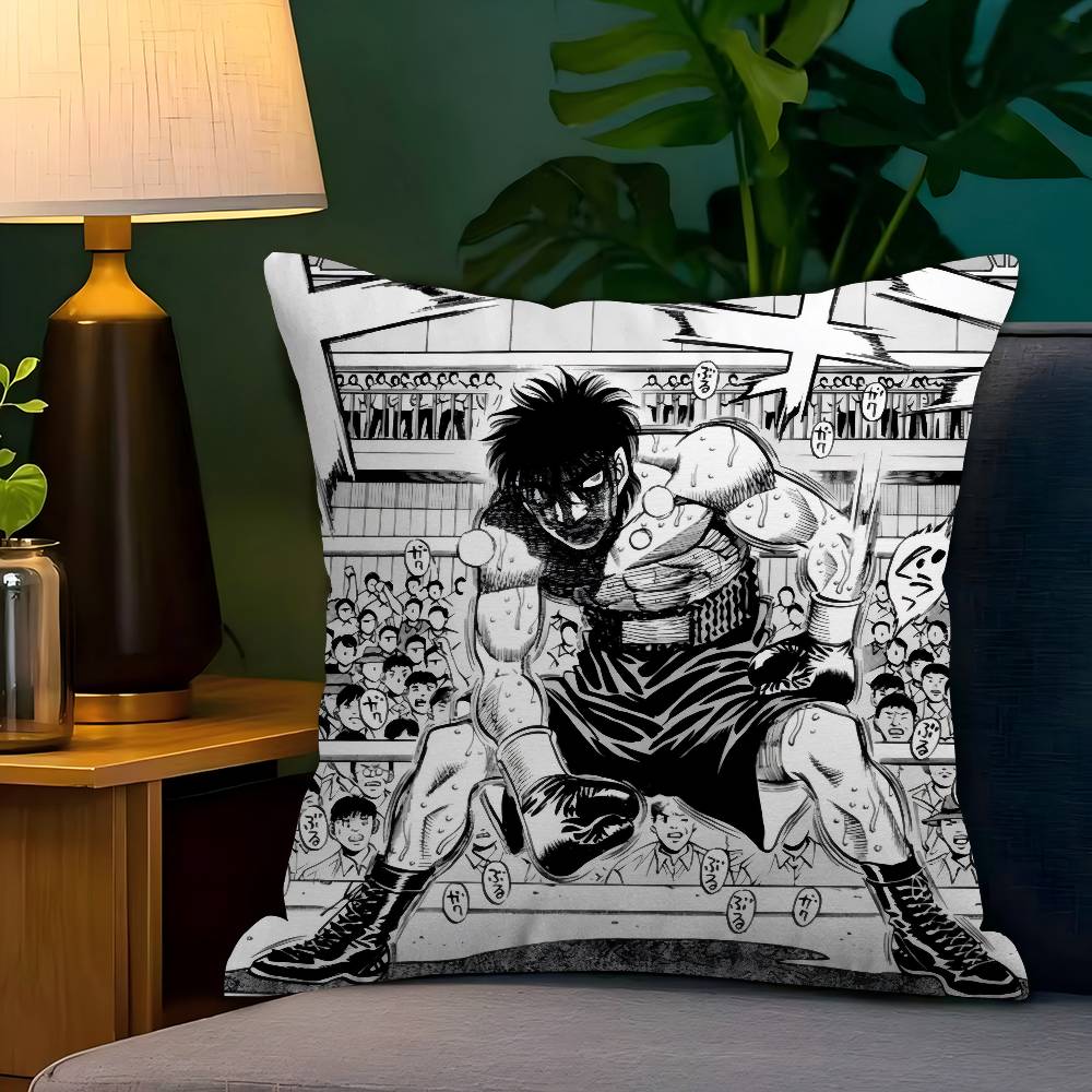 Винтажные Аниме H-Hajime No Ippo Наволочки Мультяшные Декоративные Для Дивана Домашние Двусторонние Печать Короткий Плюш Милая Наволочка