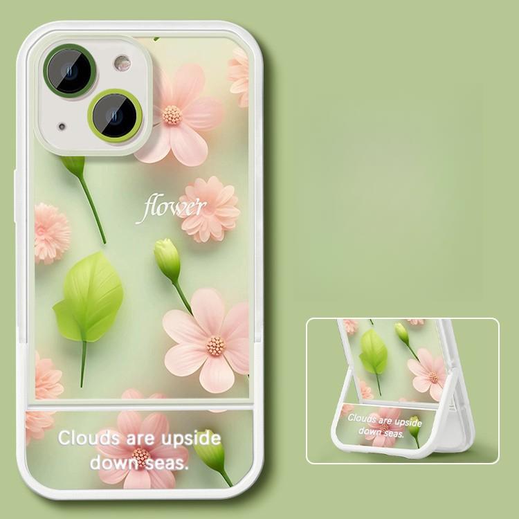 Маленький свежий цветок бабочка подходит для 16 iPhone чехол iPhone 15 Promax кронштейн 14 силикон 13 High-end Sense