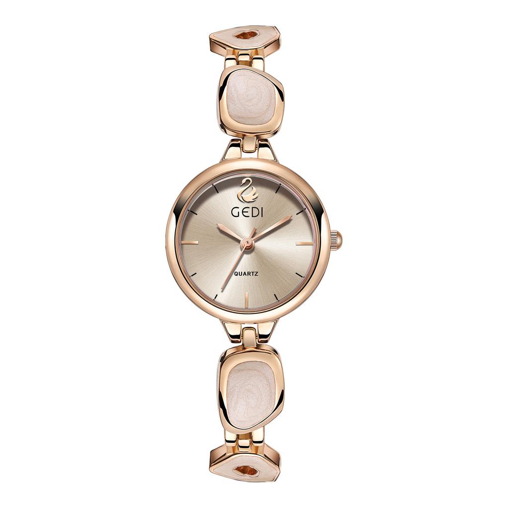 Women's Watch Chinese Style Bracelet Watches Pink Goose Logo Image High Quality Waterproof Female Fashion Quartz Wristwatches