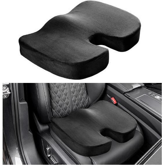 Memory Foam Seat Chair Cushion, Comfortable Auto Cushions for Long Periods of Sitting, Pregnancy Car Seat Cushion for Back, Coccyx & Sacrum Pain