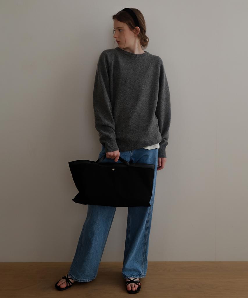 SIEERING Wool Crewneck Knit [Gray]