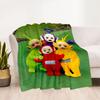 Teletubbies Adventure Blanket Warmthful Decor Perfect for Couch Office Picnics for All Occasions Digital Print
