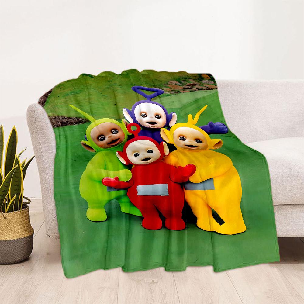 Teletubbies Adventure Blanket Warmthful Decor Perfect for Couch Office Picnics for All Occasions Digital Print