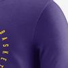 Nike Футболка Los Angeles Lakers FW24 с модным логотипом, влагоотводящая, дышащая, мужская, цвет фиолетовый HF0673-504
