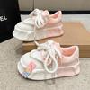 Dopamine Ugly Cute Big Head Bread Shoes Women's 2025 New Color Matching Heightened Platform Sports Casual Shoes Niche Trendy Shoes