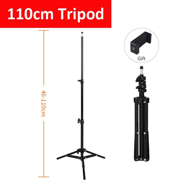 50cm 110cm Tripod Stand Photo Studio Tripod Mobile Phone Cameras Photography Ring Light Stand