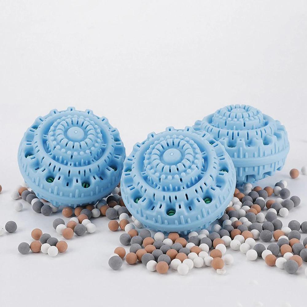 Многоразовый волшебный шарик для стирки, предотвращающий наматывание, стиральные средства, анионные молекулы, бытовые чистящие средства, цвет случайный