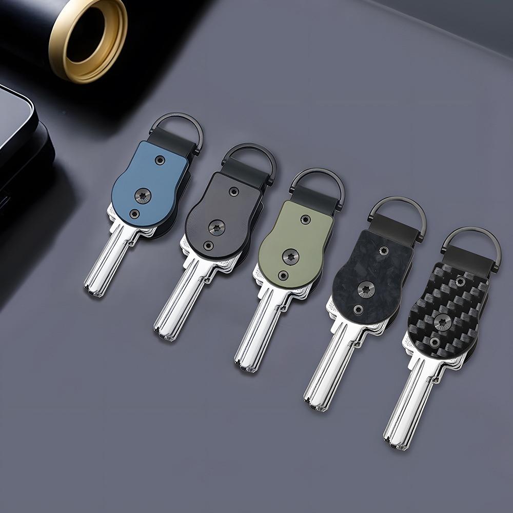 Mini Key Holder Hold 2-5 Keys Key Fob Portable Keychain  for Universal Size