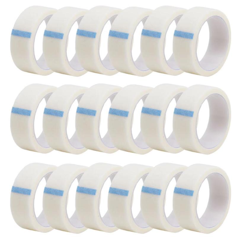 9Mx1.25cm Breathable Eyelash Extension Paper Tape Roll - Non Woven Fabric Adhesive for Fake Eyelashes - 1/5/10/20/50PCS Options