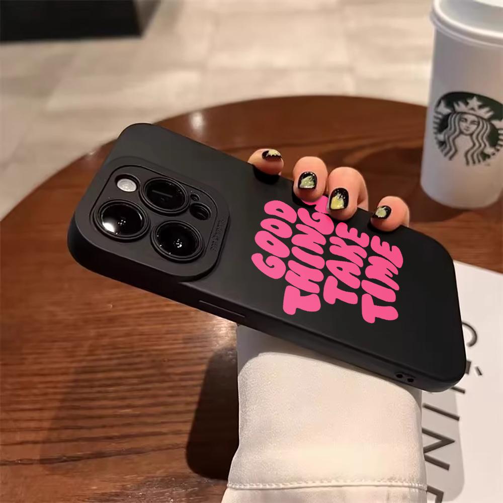 Стильный чехол для телефона с цитатой Для iPhone12 11 17 16 15 14 13 Pro Max Для iPhone 7 8 16 14 15 Plus XS XR X Прочная защитная Funda