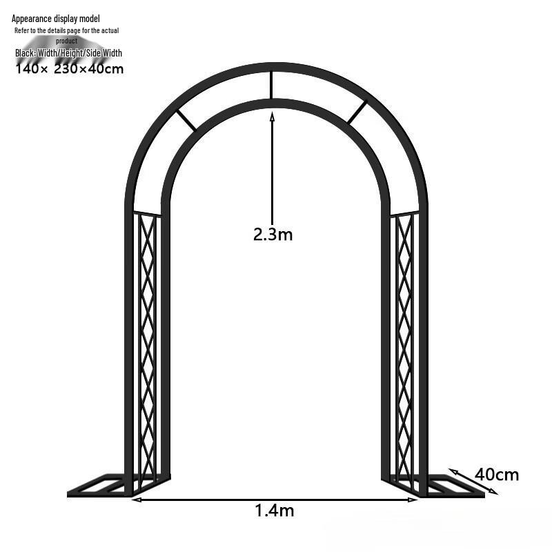 Wrought Iron Garden Arch Trellis