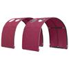 Bed with Tunnel 4 pcs White and Red Particleboard