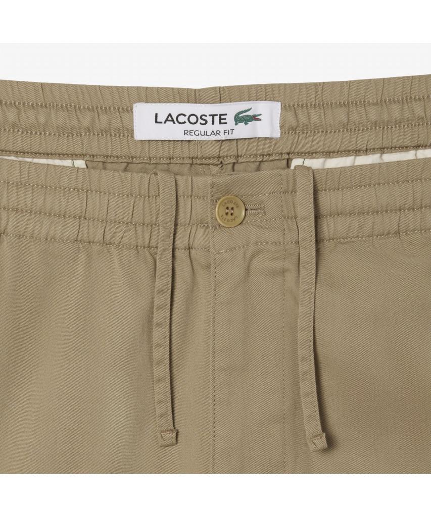 LACOSTE Мужские хлопковые эластичные брюки Regular Fit с эластичным поясом Xh0062-55N Cb8