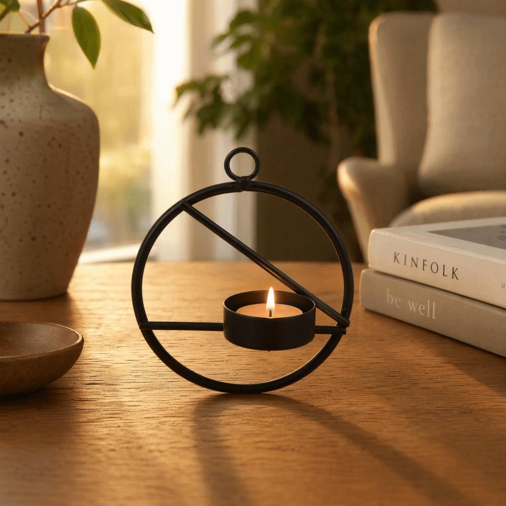 Sturdy Base Cup Tealight Candle Holder Easy To Clean Metal Candle Holder Bedroom Decor