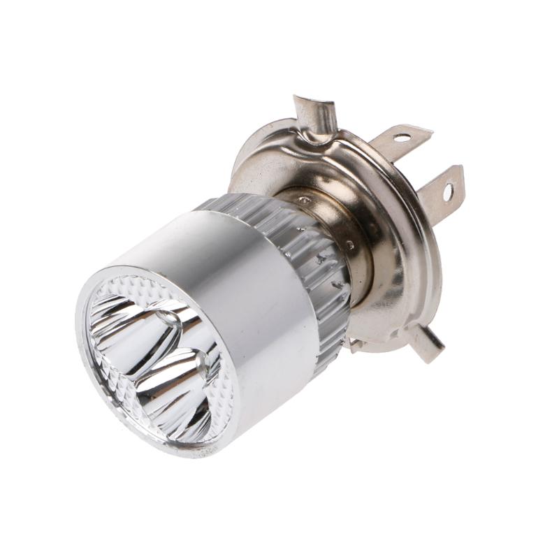 DC 12-80V H4 3 Светодиодная лампа для мотоциклов Hi / Lo Лампа для скутера ATV Противотуманная фара