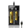 USB LCD Battery Smart Charger 1 / 2 Slots Dual для 18650 3.7V перезаряжаемой литиевой батареи для 1.2V NI-MH AA / AAA батареи