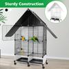 Bird Cage with Rolling Stand House Shape Bird Cage Large 2 Tier Bird Cage with Lock Bird Villa for Medium & Large Birds