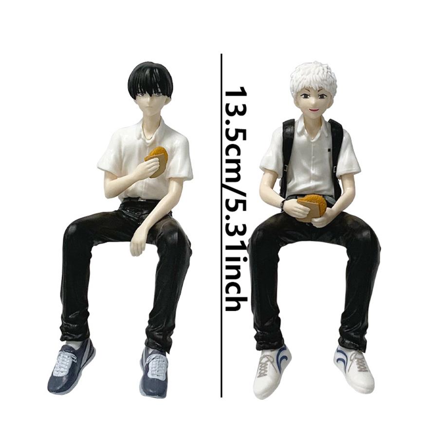 Hikaru 13.5cm/5.31in ga Shinda Natsu Anime Figure Indou Hikaru Action Figure Yoshiki Tsujinaka Figurine PVC Collection Model Toy