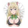 An Monster But Mistaken for a Cat and Live As an Elf Girl Aria Original Illustration Boobs Mouse Pad I'm S-Rank [Behemoth], I'm Knight's [pet]
