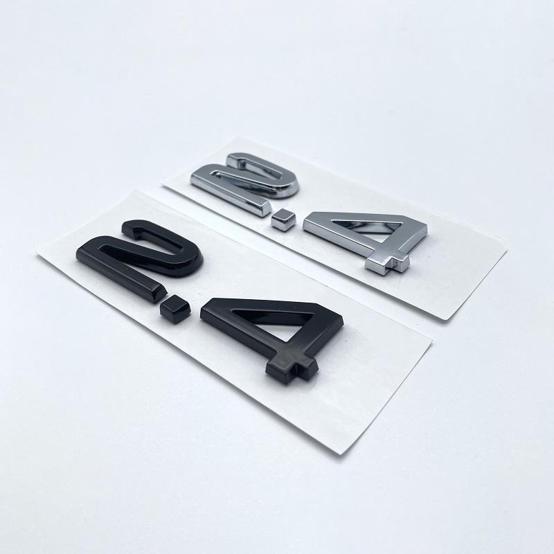 3D 2.4 3.6 4.2 Car Trunk ABS Badge Emblem For Car Rear Tailgate Fender Door Adhesive Badge for S A4 A5 A6 A7 A8 Q3 Q5 Q7