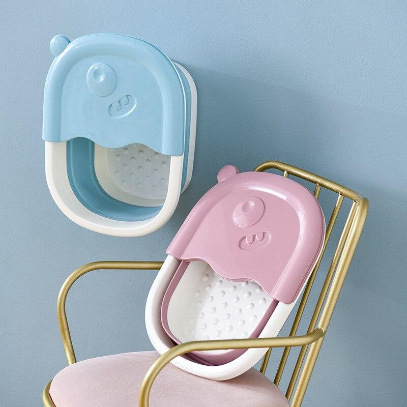 Foldable Footbath Bathroom Foot Soaking Bucket Plain Foaming Massage Bucket Folding Sauna Bathtub Pedicure Bath