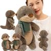 New 26/40cm Simulation Scarf Otter Animals Soft Dolls Throw Pillow Toys Office Home Decor Funny Baby Birthday Christmas Gifts