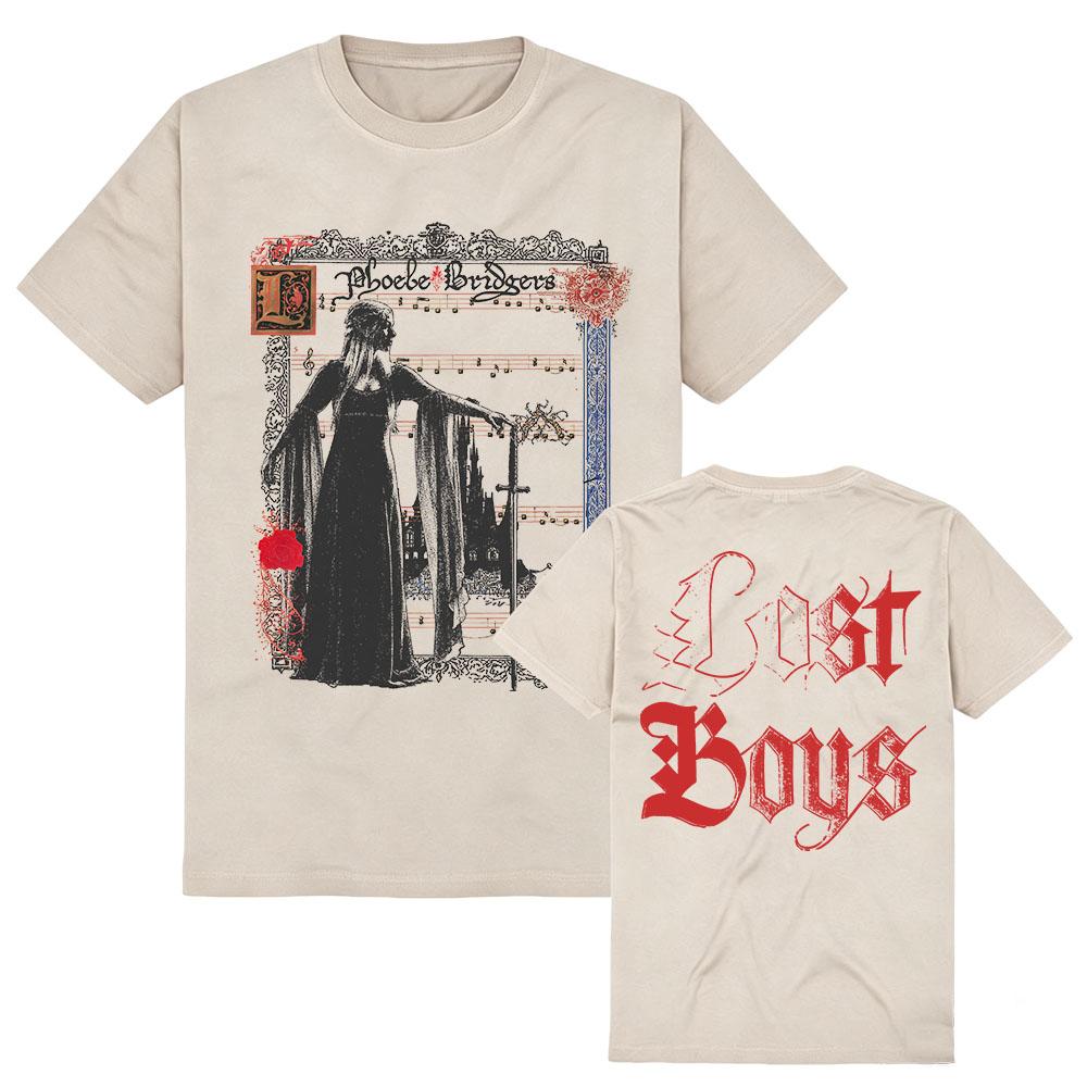 Lost Boys Sword Tee Phoebe Bridgers Singer Design T-shirt Graphic Print Merch Unisex Streetwear Short Sleeve Cotton Female Shirt