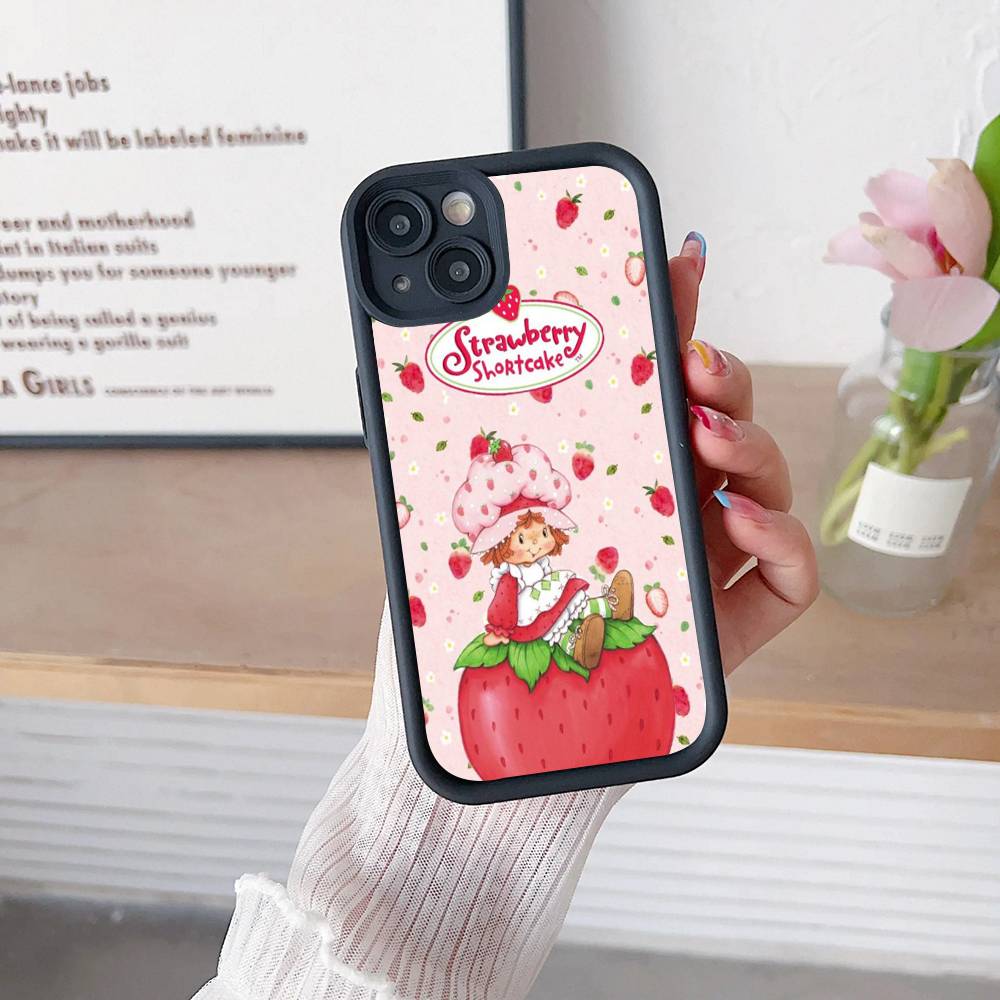 Чехол для телефона 'Девочка с клубничным тортом' S-Strawberry-shortcake для iPhone 11 12 13 14 15 16 17 Pro Max Plus Ударопрочный защитный чехол