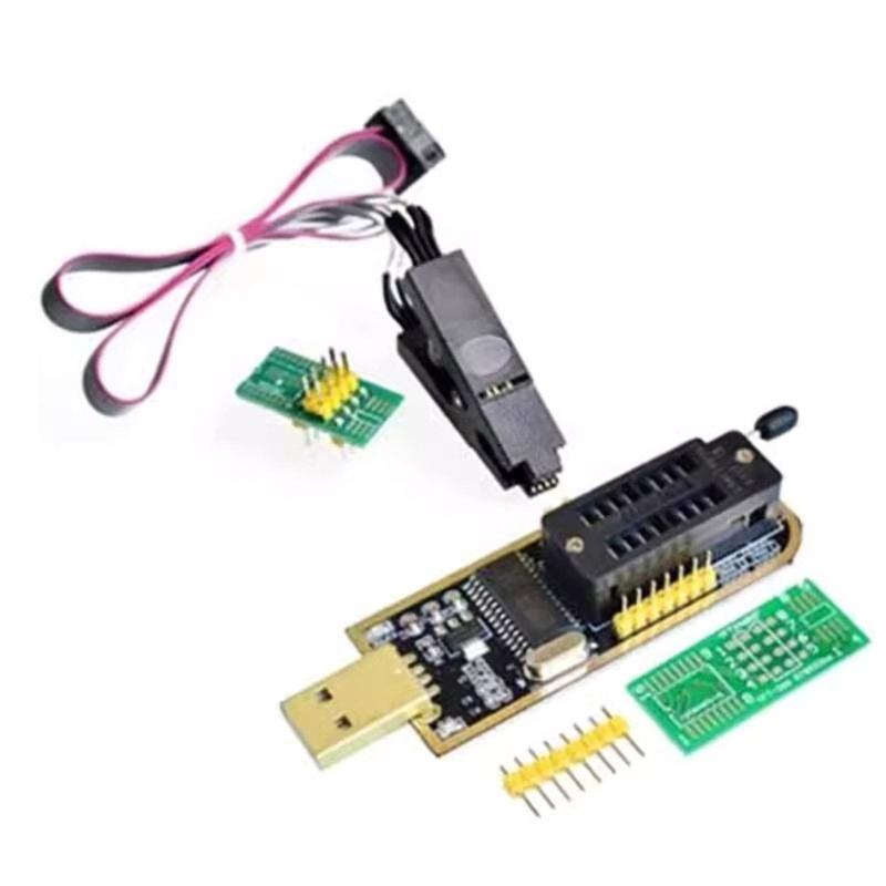 Адаптер-программатор CH341A Адаптер SOIC8 Зажим SOP8 с кабелем Адаптер 1.8V Комплект адаптеров-программаторов USB для EEPROM Flash BIOS