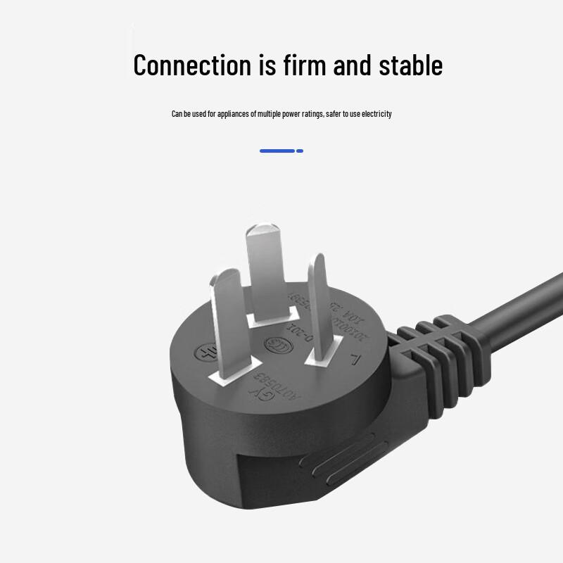 LED Desk Lamp 3-Pin Power Cord with Switch and U-Terminal