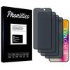 Screen Protector - Phonillico® - iPhone 16 PRO MAX - Tempered Glass - Pack of 4 - Anti-Spy