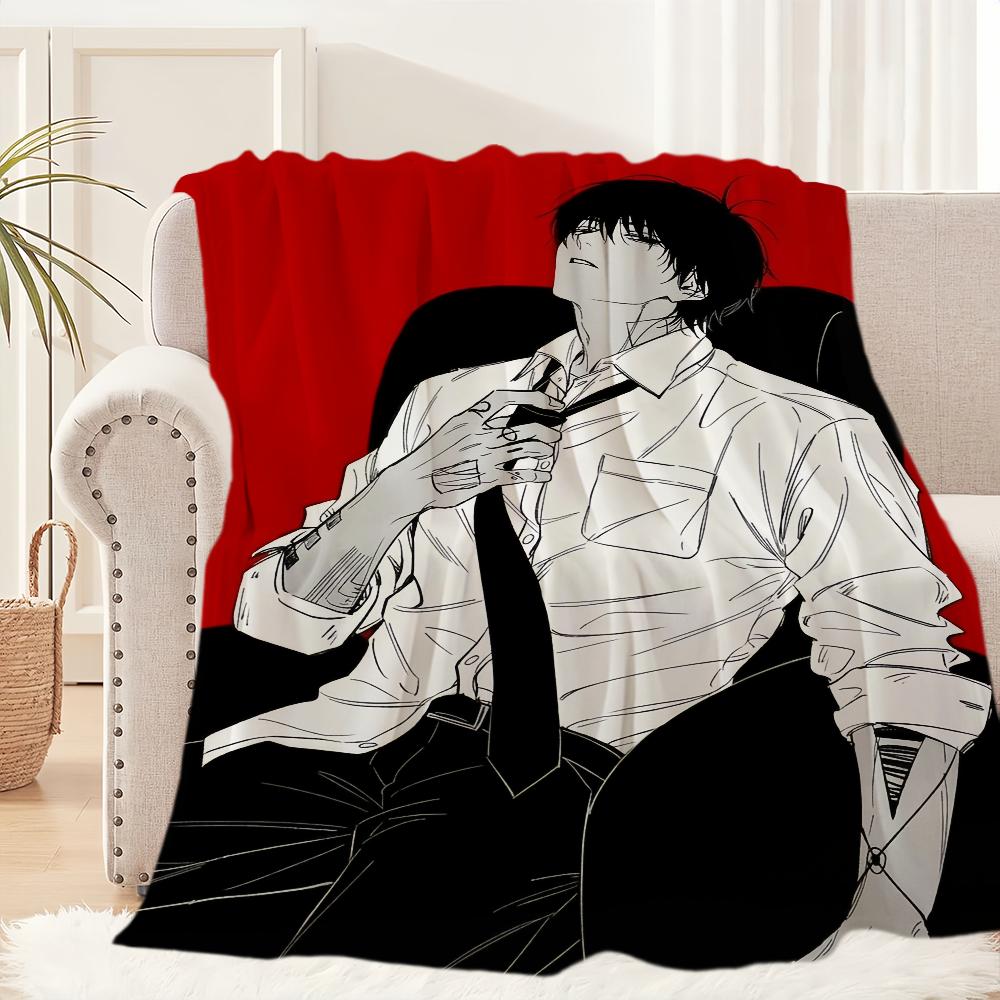 Аниме Йоичи Нагумо Sakamoto Days Плед Плюшевый Накидка Коврик для Дивана Гостиной Теплый Офис Спальня День Рождения Дом Путешествия Детские Подарки
