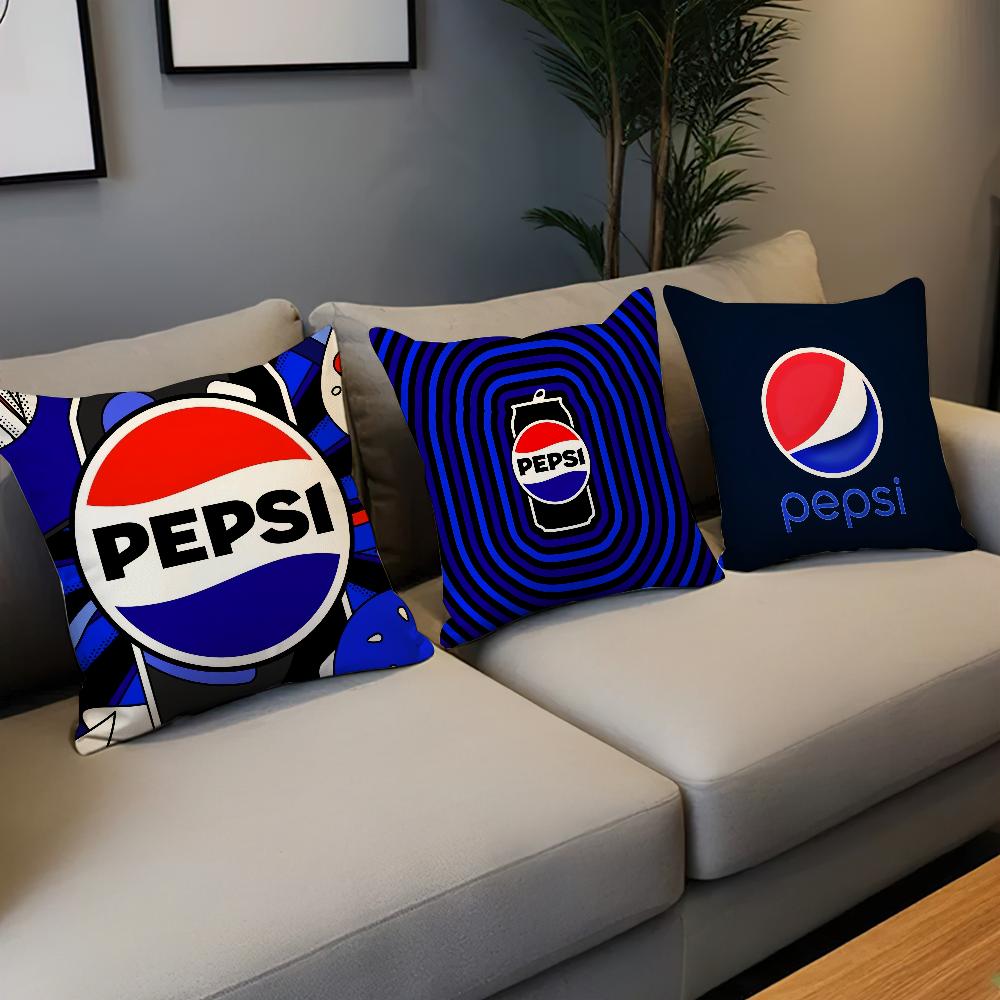 Наволочка Living Logo Room Изголовье Офис Синяя подушка Спальня Забавная подушка Диван Дневной сон P-Pepsi Наволочка