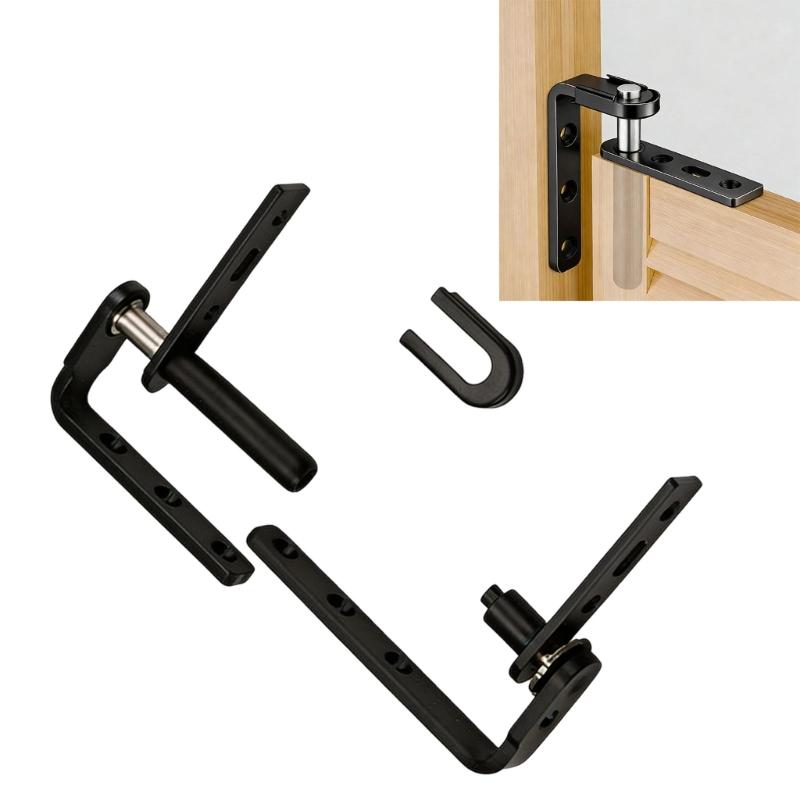 Steel Double Action Hardware, Interior Panel Swing Mount Set for Cafe, Saloon & Pet Barrier Panel Openings Indoors