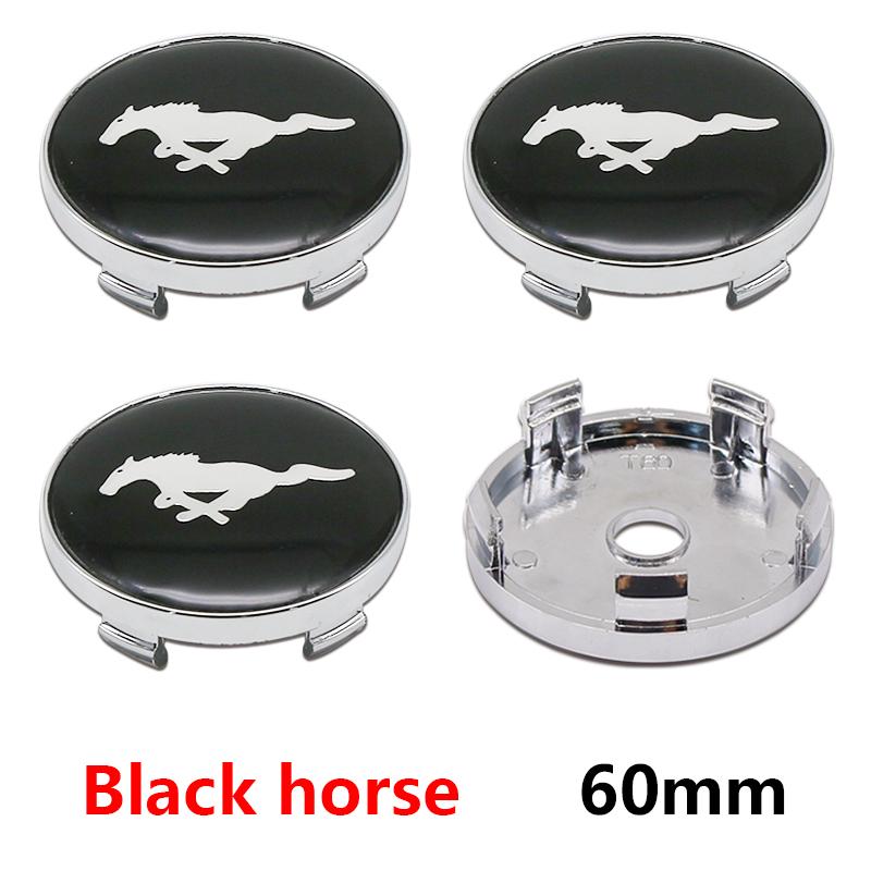 For Ford Mondeo Focus 2 3 4 Mustang Fiesta ecosport Kuga 4Pc 56mm 60mm Car Styling Wheel Center Cap Hub Covers Badge Accessories