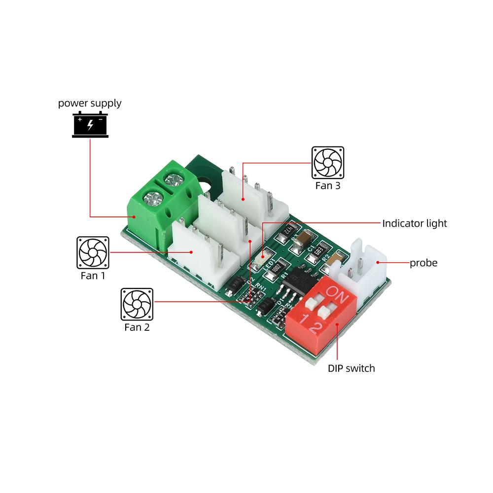 DC12V 24V ШИМ Регулятор Скорости Двигателя Вентилятора Переключатель с Регулировкой Скорости ШИМ 4-проводной Модуль Управления Скоростью Для Охлаждения Компьютера