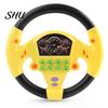 Co-pilot Steering Wheel Toy Game Preschool Rotate 360 Degrees with Sound 2 Stable Suction Cups Scene Experience Educational Auditory Cognition